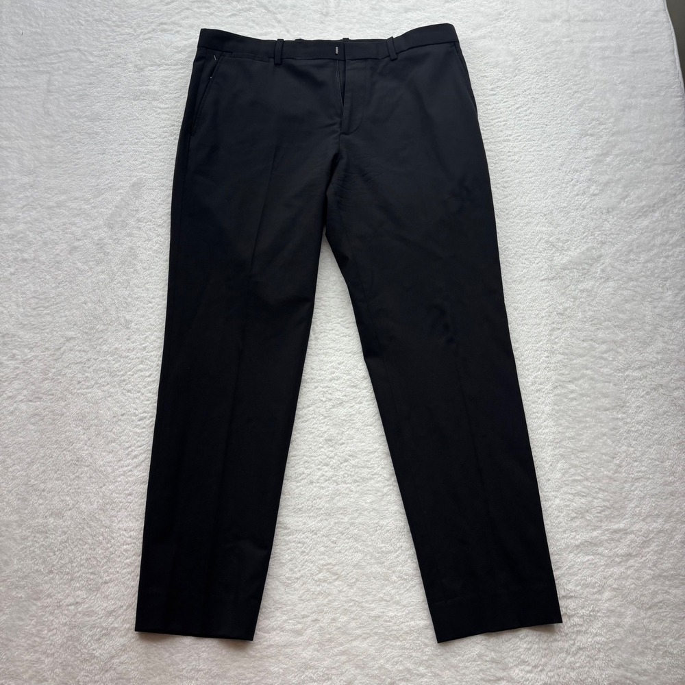 Theory Mens Marlo New Tailor 2 Black Virgin Wool Dress Pants Size 32 D0871222